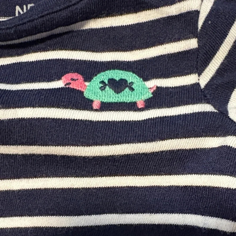 Carter's Navy and Mint Striped and Heart Set